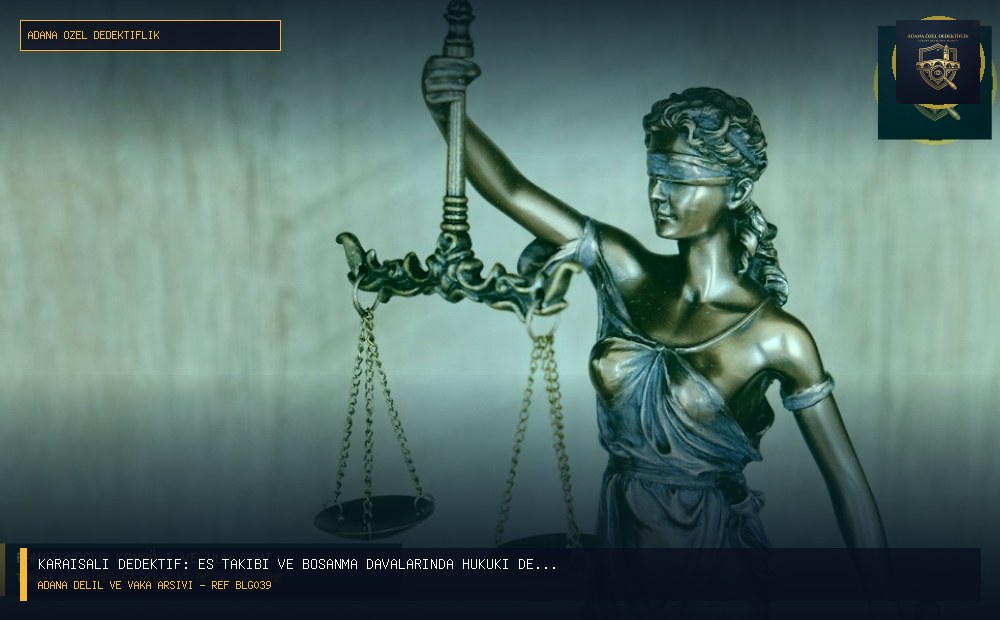 Karaisalı Dedektif: Eş Takibi ve Boşanma Davalarında Hukuki Delil Toplama